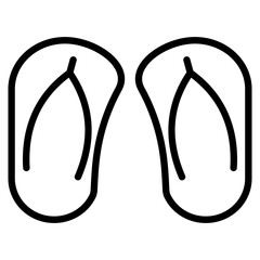 flipflops single icon