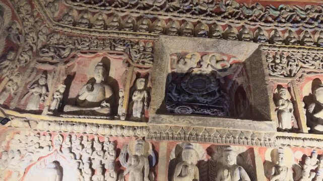 Buddhist Caves in Shanxi, China (Yungang Grottoes)