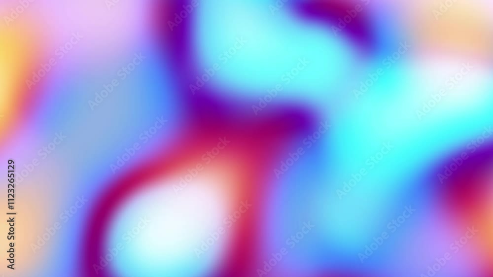 Poster Looping colorful gradient abstract loop background animation in 4k