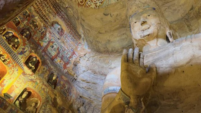 Buddhist Caves in Shanxi, China (Yungang Grottoes)