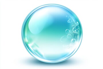 Abstract Cyan Water Bubble Background for Augmented Reality Generative AI