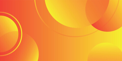 Simple abstract gradient orange background with circle shapes. vector wallpaper. Suitable for businesses selling banners, events, templates, pages,