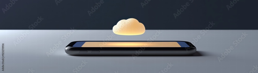 Poster a mobile with weather forecasting application, real-time ai insights mobile app innovation digital e