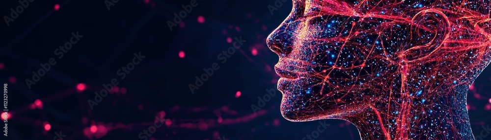 Poster mobile ai insightsreal-time data visualization in tech development digital space futuristic viewpoin