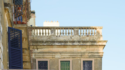 Rustic old European buildings in a historic town with cultural vibes