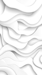 Obraz premium The image is a white background with a white line that is curved and has a wave-like appearance. The line is drawn in a way that it looks like it is made of paper or cardboard