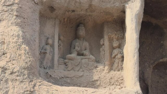 Buddhist Caves in Shanxi, China (Yungang Grottoes)