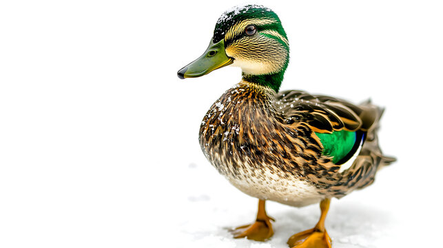 Mallard Duck foraging by the Lake Nature Photography Tranquil Environment Close-up View Wildlife Observation
