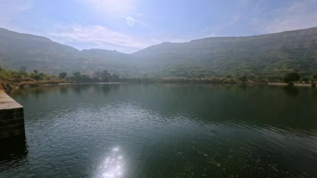 8 December 2024, Pune, Maharashtra, India, historical Mastani Lake, also known as Mastani Talab, is situated near Wadki village, It was built around 1720 during the reign of Bajirao Peshwa.