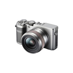 Digital 3D camera isolated on transparent background