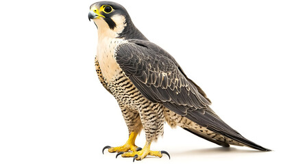 Fototapeta premium Peregrine Falcon Hunting Open Sky Wildlife Photography Natural Habitat Aerial Perspective Avian Behavior