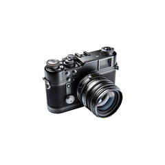 Digital 3D camera isolated on transparent background