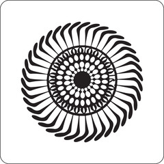 Hand-drawn mandala ornamental circular design