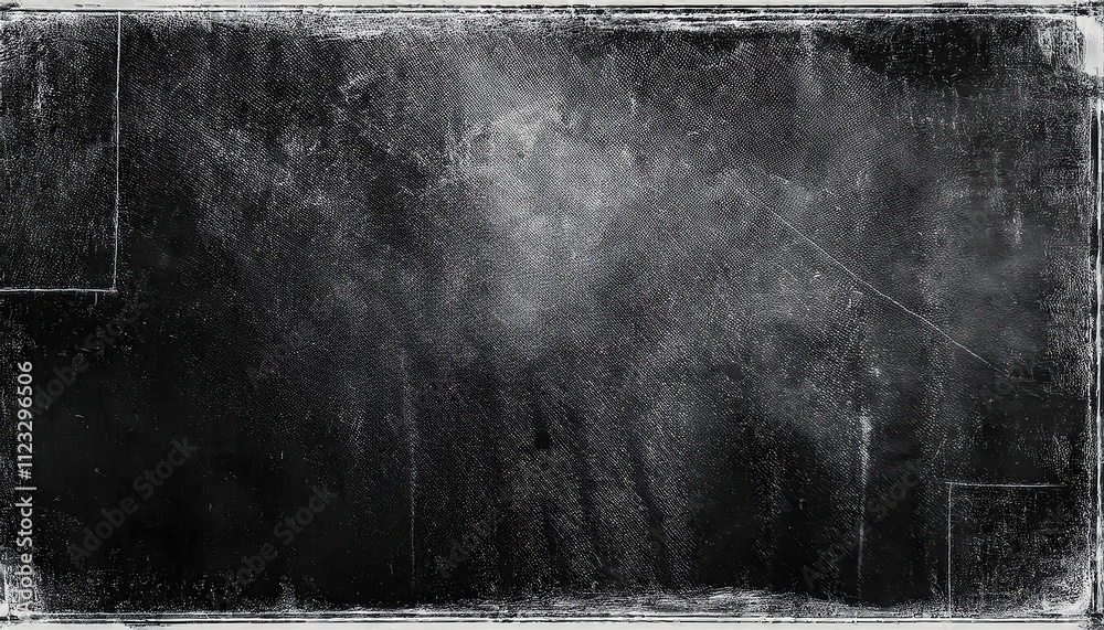 Poster textured black and white grunge background with vintage scratches, distressed patterns, and subtle n