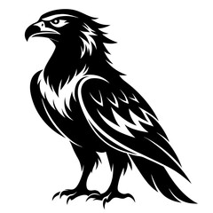 Fototapeta premium Bearded Vulture Andorra silhouette