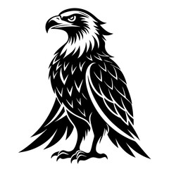 Obraz premium Bearded Vulture Andorra silhouette