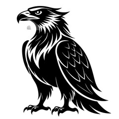 Fototapeta premium Bearded Vulture Andorra silhouette