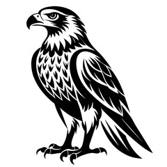 Fototapeta premium Bearded Vulture Andorra silhouette