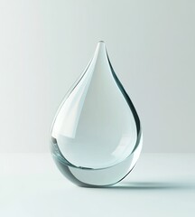 Fototapeta premium water drop isolated on a white background 