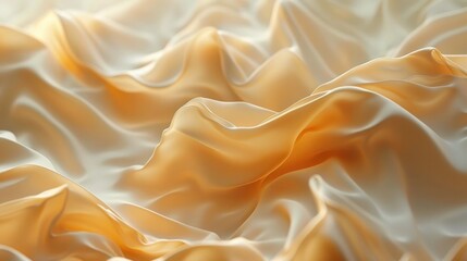 Obraz premium Delicate folds of sheer flowing fabric in soft pastel hues create an elegant and luxurious backdrop evoking a sense of beauty femininity and timeless style The smooth