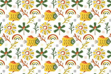 Summer and Sea World Pattern