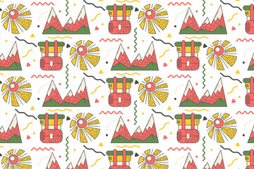 Hiking and Outdoors Pattern