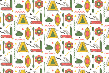 Camping and Kayak Pattern