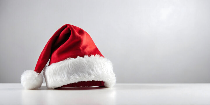 Santa red hat on a white background.