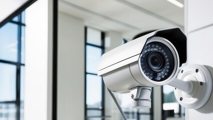 Modern Security Camera Office Surveillance CCTV System Indoor Monitoring