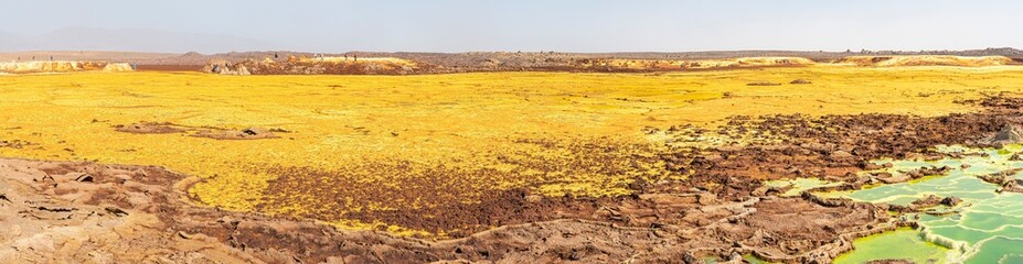 The surreal volcanic landscape of Dallol in the Danakil Depression, Ethiopia