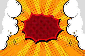 wallpaper comic cartoon orange cloud style comic
