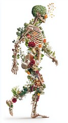 X-ray of a walking person