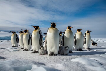 Obraz premium A Standing Penguin On The Iceland