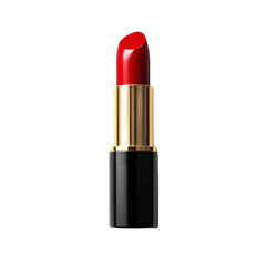 Obraz premium Vibrant Red Lipstick on Isolated White Background for Beauty Display