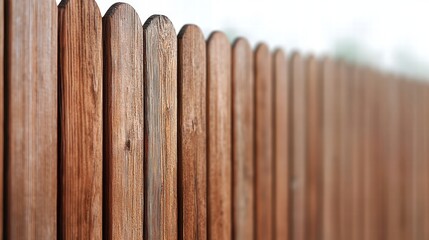 Close-up of a wooden fence with a soft focus.