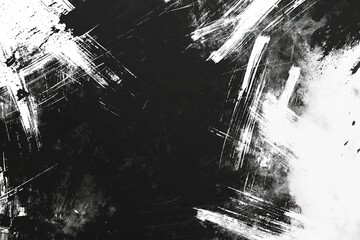 Dynamic Abstract Monochrome Artwork