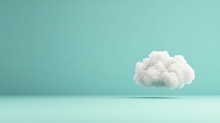 Fluffy clouds of awareness, deep azure background, concept of safety and prevention.