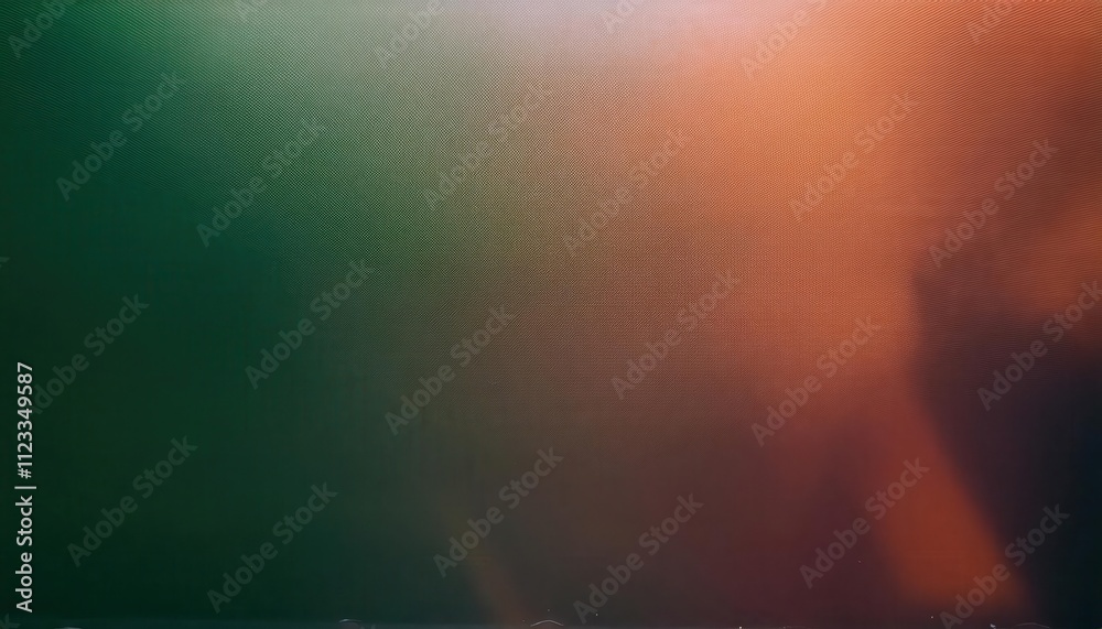 Wall mural vivid gradient of earthy orange to deep green with subtle textures and scratches. abstract art conce