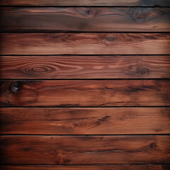 Obraz premium Dark Brown Wood Texture Horizontal Plank Background