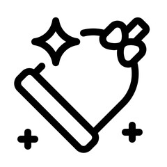 new year bell line icon, perfect for user interface project
