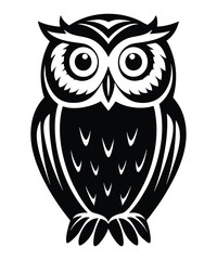 Owl vector silhouette