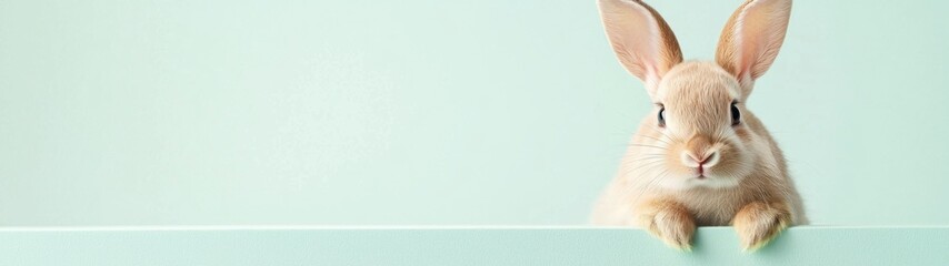 Obraz premium Easter Bunny Portrait, vibrant watercolor illustration of a rabbit, detailed closeup showcasing its features, perfect for seasonal decor or greeting cards.