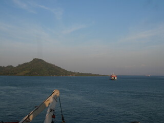 Obraz premium boat on the sea