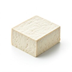 tofu isolated on white