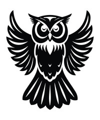 Obraz premium Owl vector silhouette