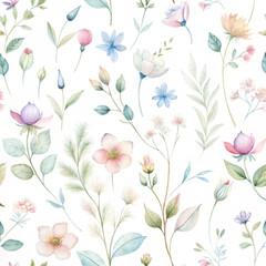 Abstract pastel background with floral pattern. Perfect for packaging, branding, textiles, wallpapers, invitations, digital design, and web graphics.