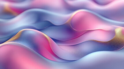 Obraz premium Swirls of pink and blue marble liquid texture fused with golden accents forming a luxurious and modern abstract background