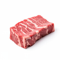 Obraz premium Raw Beef Short Ribs Uncooked Meat Butcher Shop Food Photography