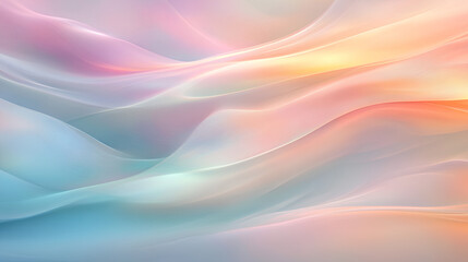 Obraz premium Dreamy Pastel Gradient with Soft Pink, Peach, and Blue Shades