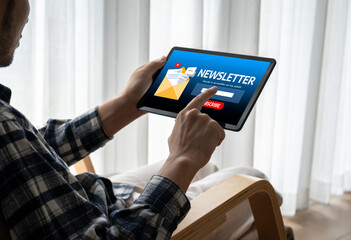 newsletter signup page on computer for customer to subscribe snugly newsletter update information to subscriber